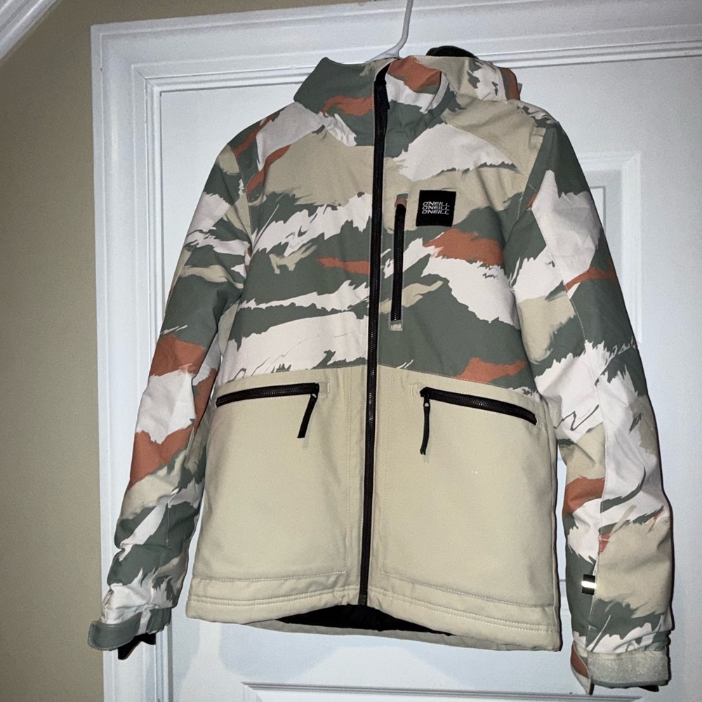 O'Neill Camouflage Zip-Up Jacket boys size 14